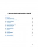 LA NEGOCIACION DISTRIBUTIVA E INTEGRATIVA