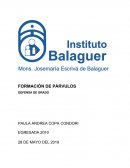 FORMACIÓN DE PÁRVULOS DEFENSA DE GRADO