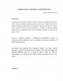 Agenda para el desarrollo sostenible 2030