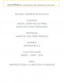 INTRODUCCION A LA BIOLOGIA AVANZADA