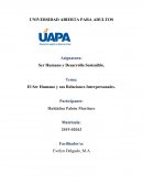 El Ser Humano y sus Relaciones Interpersonales