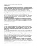 Una vista historica sobre pedagogía