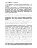 Por qué Mexico no progresa