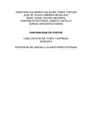 CONTABILIDAD DE COSTOS CASO ZACATECAS, FORO Y ENTREGA