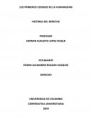 ENSAYO los primeros Codigos de la Humanidad