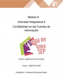 CONFIABILIDAD EN LAS FUENTES DE INFORMACION