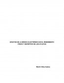 LA MUSICA ELECTRONICA Y EL REDIMIENTO DE LOS ATLETAS