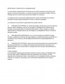 IMPORTANCIA Y NIVELES DE LA COMUNICACIÓN