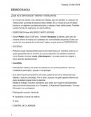 DEMOCRACIA ¿Qué es la democracia? Valores e instituciones