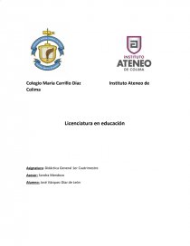 DIDÁCTICA GENERAL 1ER CUATRIMESTRE. Página 1