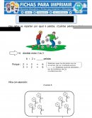 División entre dos para Primero de Primaria