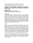 INVESTIGACIÓN EDUCATIVA I CONTEXTOS Y PRÁCTICAS EDUCATIVAS