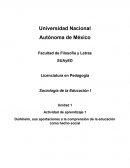 Durkheim, sus aportaciones a la comprensión de la educación como hecho social