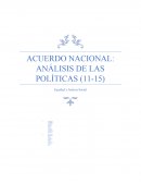ACUERDO NACIONAL: ANÁLISIS DE LAS POLÍTICAS (11-15)