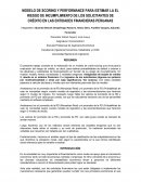 MODELO DE SCORING Y PERFORMANCE PARA ESTIMAR LA EL RIESGO DE INCUMPLIMIENTO DE LOS SOLICITANTES DE CRÉDITO EN LAS ENTIDADES FINANCIERAS PERUANAS