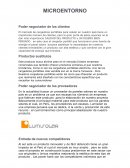 MICROENTORNO Poder negociador de los clientes