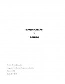 MAQUINARIAS Y EQUIPO