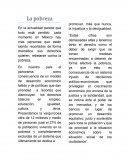La pobreza