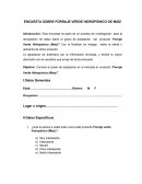 ENCUESTA SOBRE FORRAJE VERDE HIDROPÓNICO DE MAÍZ