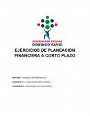 EJERCICIOS DE PLANEACIÓN FINANCIERA A CORTO PLAZO