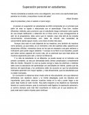 Superación en estudiantes