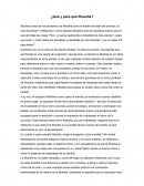 ¿Qué y para qué filosofía?