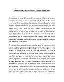 Condiciones para un comercio externo beneficioso