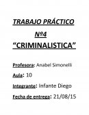 TRABAJO PRÁCTICO Nº4 “CRIMINALISTICA”