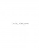 Leyes de la materia agraria