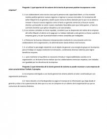 Pregunta 1 ¿qué aportes de los autores de la teoría de personas podrían incorporarse a esta empresa?. Página 1