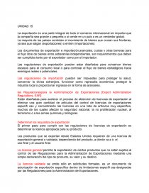 Exportacion. Determinar los requisitos de exportación. Página 1