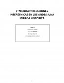 Etnicidad y relaciones interétnicas en los Andes