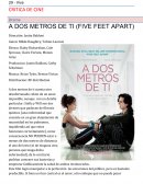 Critica de cine. A DOS METROS DE TI (FIVE FEET APART)