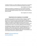 Importancia de la empresa en la sociedad