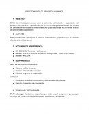 PROCEDIMIENTO DE RECURSOS HUMANOS