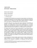 Modelo profesional, modelo institucional trabajo social