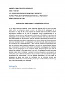 EDUCACIÓN TRADICIONAL Y PEDAGÓGICA CRÍTICA