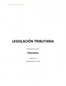 Legislación tributaria. Impuestos