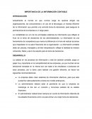 Importancia de la información contable