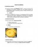 Proyecto de empresa “LA SABROSITA” E.I.R.L."