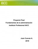 Informe final. Fundamentos de la administración
