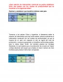 INVESTIGACION OPERATIVA, niveles de productividad Argentina China