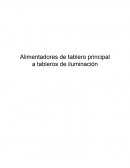 Alimentadores de tablero principal a tableros de iluminación