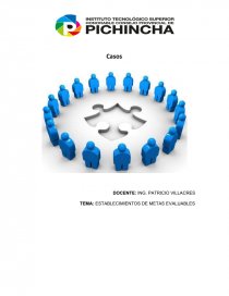 ESTABLECIMIENTOS DE METAS EVALUABLES. Página 1