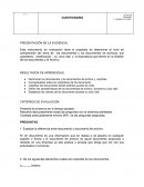 PRESENTACIÓN DE LA EVIDENCIA