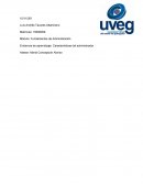 Evidencia de aprendizaje: Características del administrador
