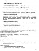BIOLOGÍA TEMA 1: COMPONENTES DE LA MATERIA VIVA