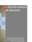 Manual de evaluación de desempeño