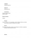 Laboratorios Smart S.A. PRODUCTO Esmaltes para uñas