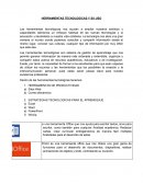 HERRAMIENTAS TECNOLOGICAS Y SU USO